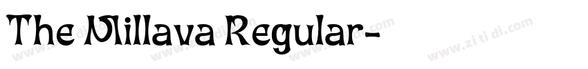 The Millava Regular字体转换